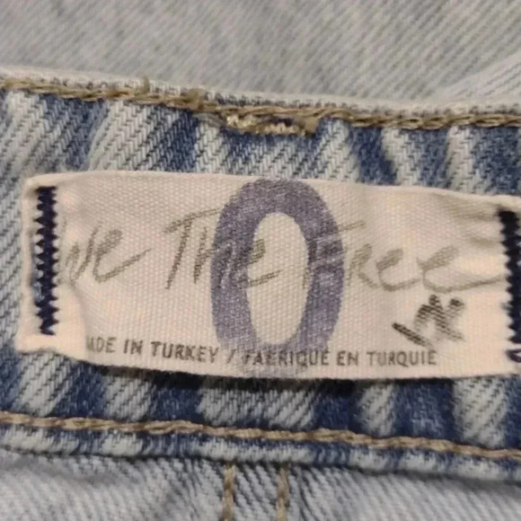 Free People Long Denim Button Up Midi Skirt Size 0 - Picture 3 of 3